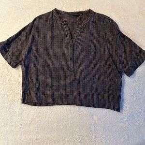 Zara Gingham Top